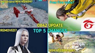 OB42 আপডেটে কি কি নতুন পরির্বতন হতে পারে?OB42 Update Top 5 Changes Free Fire