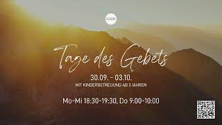 Tage des Gebets | Tag 2 | 30.09.24 | Christus Gemeinde Rahden