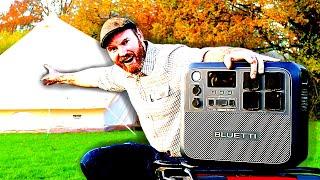 live Off Grid in a Hot tent? - Bluetti AC200L full stress test!