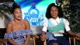 Gina Rodriguez & Yara Shahidi Black Role Model|  SMALLFOOT INTERVIEW|