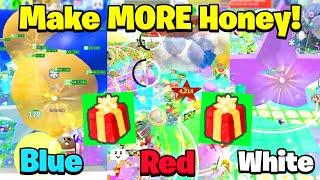 How To MAKE MORE & BOOST With Honeyday Event As Blue, Red, White Hive! (Bee Swarm Simulator)