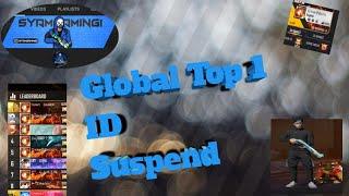 Global Top 1 ID Susped || Top 1 Shyam Gaming Id Ban  