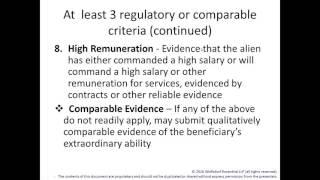 O-1A  Extraordinary Ability in Business Science, etc. 3/3/2016