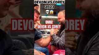 Devon Larratt vs Corey West! Left Hand Arm Wrestling Sparring!  #armwrestling #devon #coreywest