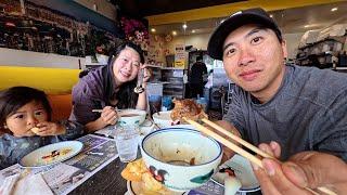 Best HK Style Cafe for Breakfast in SGV Los Angeles | A Van Life Family Vlog