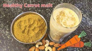 கேரட் மால்ட் செய்முறை️#carrot #shorts #drink #kids #healthy