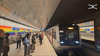 Amsterdam Metro in Pride Amsterdam theme | Pride flag