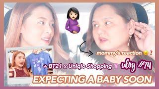 Vlog #74: Expecting a Baby SOON + BTS x Uniqlo BT21 T-shirt Shopping | Eunice Santiago