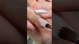 Как выкладывать гель на ногти? Как сделать Покрытие гелем?  #маникюр #nails #гельлак #shortsvideo