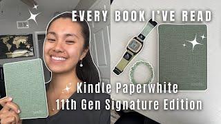 KINDLE PAPERWHITE eBOOKS every book I've read since getting my 11th Gen Signature Edition Kindle