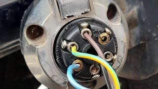 como ligar os fios do reboque engate rápido (ligação padrão)