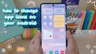 how to change app icons on your android  aesthetic phone customization 