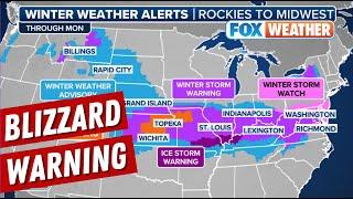 Blizzard Warnings Issued For Millions Across Two States