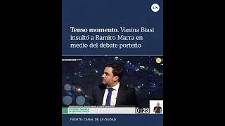 Vanina Biasi insultó a Ramiro Marra en medio del debate porteño; tenso momento
