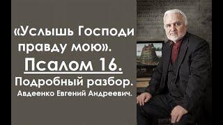 Псалом 16. Услышь Господи правду мою. Авдеенко Евгений Андреевич.