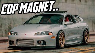 POV ACTION of this CLEAN Straight Piped Mitsubishi Eclipse GSX!