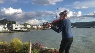 Bridge Over Troubled Waters, Violinist By The Water | Annabelle Marie