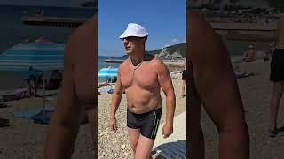 Russia Black Sea. Туапсе. Лермонтово. Пляж. Чёрное море.