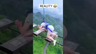 Reel Vs Real Life #travel #shocking #unreal #beautiful #explore #tiktok #reality #shorts