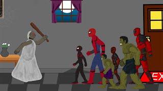 Spider Man Miles Morales vs Hulk, Deadpool Funny Animations - Drawing Cartoons 2