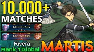 Legendary Martis Insane 10,000+ Matches - Top 1 Global Martis by Rivera - Mobile Legends