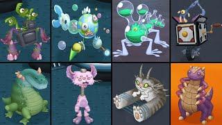 ALL Monsters Wublin Island Fanmade by Nova / MSM Vs Original | My Singing Monsters