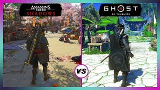 Assassin's Creed Shadows vs Ghost of Tsushima - Early Gameplay and Graphics Comparison