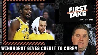 Brian Windhorst calls Steph Curry underrated for how he's handled playing with KD | First Take