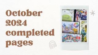 Completed Pages October 2024 // Adult Colouring // Rita Berman, Johanna Basford, Maria Trolle