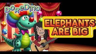 Circus Time (Lyrics video) | Learn English singing DoReDino #kidssong #circusmusic #englishkidssong