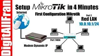 First Configuration Mikrotik Red LAN Whit Dynamic ISP