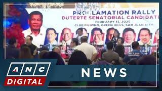 'Team Suka': PDP-Laban senate bets hit back at Marcos at proclamation rally | ANC