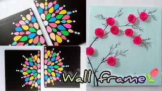 DIY 3d wall frames - 3 amazing wall frames - Cardboard home decor crafts - creative naaz