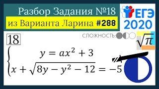 Разбор Задачи №18 из Варианта Ларина №288 (РЕШУ ЕГЭ 528992)