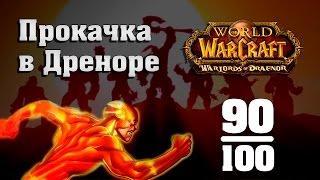 Быстрая прокачка в Дреноре 90-100 | Как прокачать персонажа за 6 часов | World of Warcraft