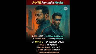 Jr NTR Pan India Movies Box Office Collection & Release Date #jrntr #ntr #telugu #hrithikroshan #rrr