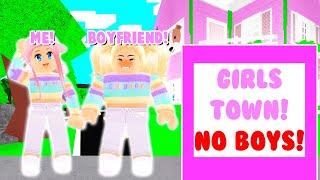 This Town Was For GIRLS ONLY! So We Went UNDERCOVER! (Roblox Bloxburg)