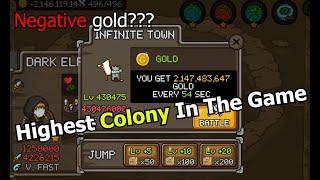 MAX Level (broken) Highest Level Colony In Grow Castle