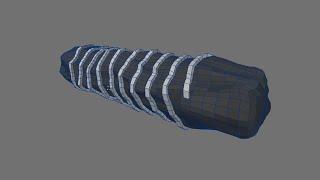 LightWave Model - Rope around cylinder #1