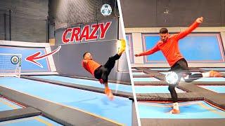 CRAZY TRAMPOLINE FOOTBALL CHALLENGES! ️