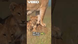 The Gentle King: A Lion's Love That Touched Hearts #shorts #lion