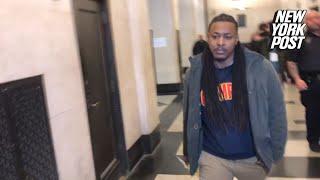 Subway slugger Timothy Barbee leaves Brooklyn Court after being arraigned