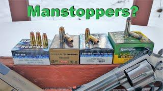 Testing the Highest Manstopper Rounds - .357 Mag, 9mm, .40 S&W & .45 ACP - Marshall and Sanow List