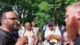 Hashim Made A Spiritualist Rethink About Islam! Hashim And Visitor Speakers Corner Sam Dawah