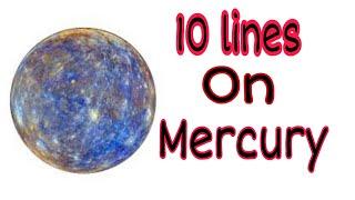 10 lines on Planet Mercury in English // essay on mercury planet