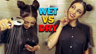 Wet vs Dry Gray Shirt Review 2024 [4k] Transparent Clothes Haul |