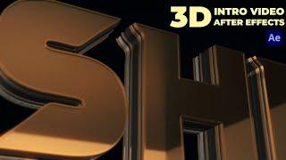 How to make 3D text Animation - After Effects Tutorial - Element 3D