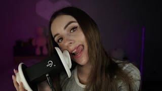 ASMR Ear Licking & Mouth Sounds & Tongue Fluttering