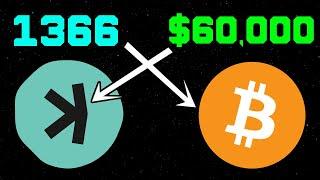 1366 Kaspa Is 1 Bitcoin