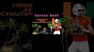 Miami Hurricanes QB Carson Beck #shorts #football #Miami